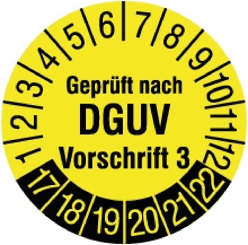 DGUV Vorschrift 3 bei SY Electric GmbH in Niederdorf